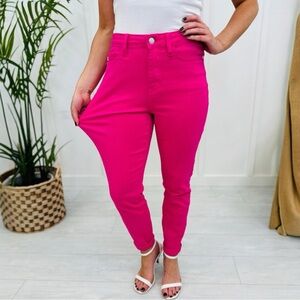 Judy Blue Fuchsia Jeggings